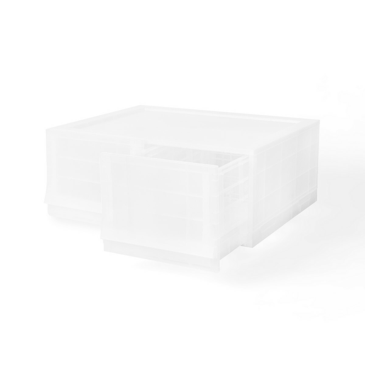Modulárny úložný box Wave twin Mist bez koliesok 54,6 x 43,4 x 22 cm, široký - 2 zásuvky