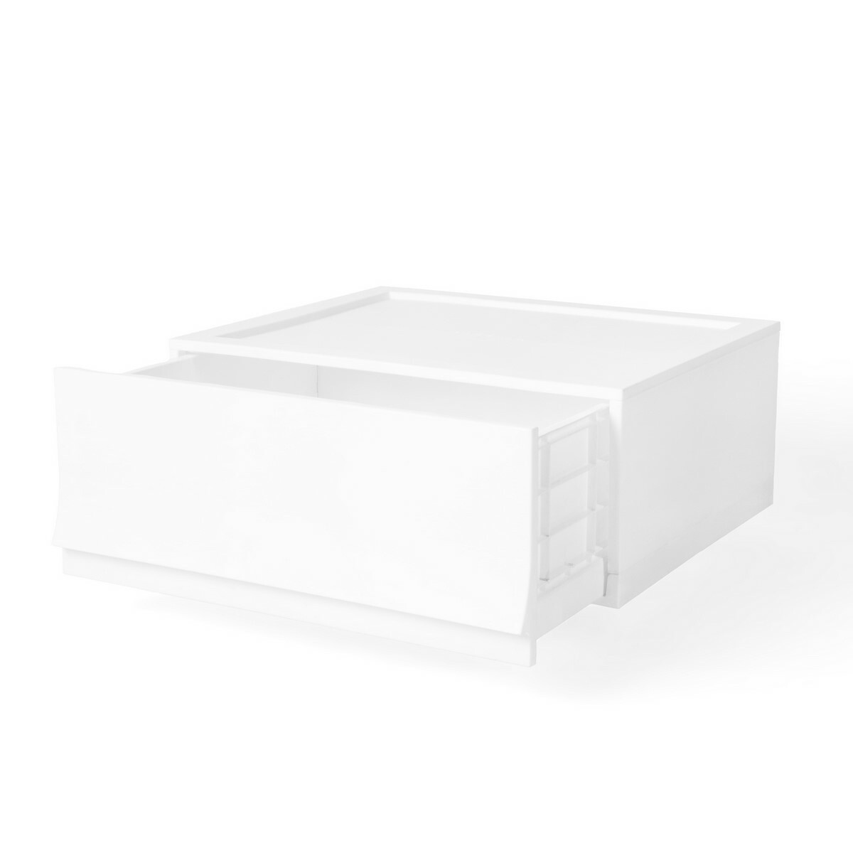 Modulárny úložný box Wave Snow bez koliesok 54,6 x 43,4 x 22 cm, široký - 1 zásuvka