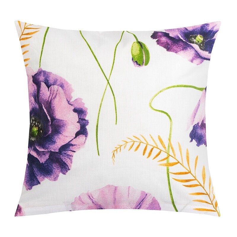 Bellatex Obliečka na vankúšik Kvet fialová, 40 x 40 cm