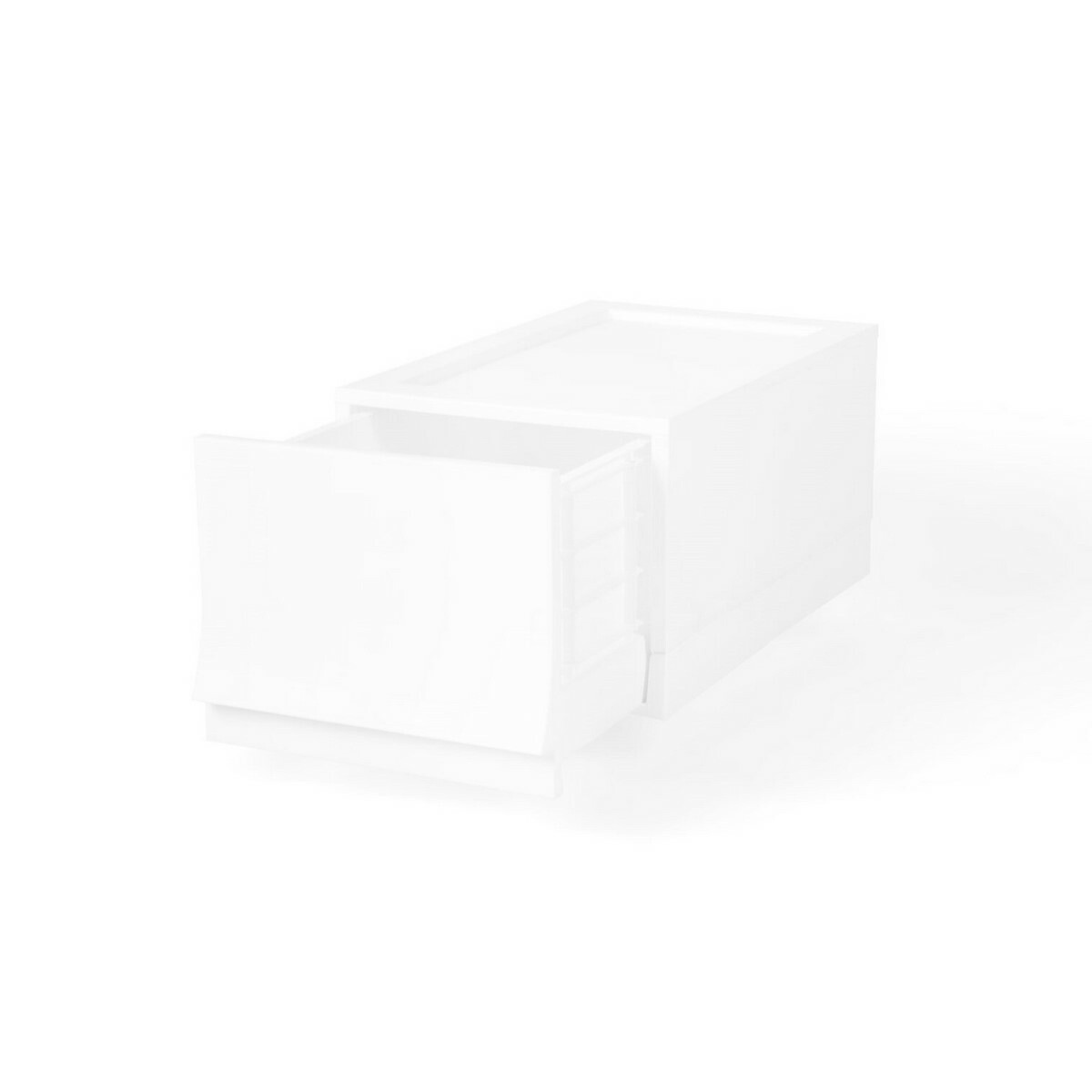 Modulárny úložný box Wave Junior Snow bez koliesok 43,4 x 27,2 x 22 cm, úzky - 1 zásuvka