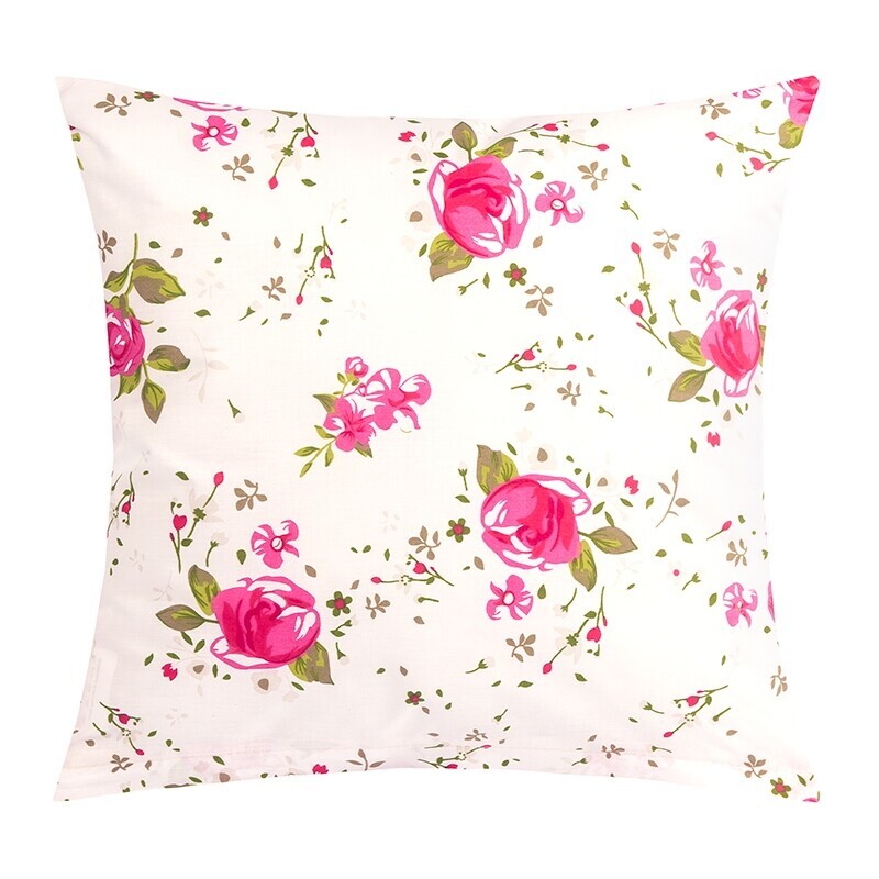 Bellatex Obliečka na vankúšik Ružička ružová, 40 x 40 cm