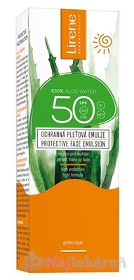 LIRENE SUN Ochranná pleťová emulzia s Aloe Vera SPF 50 50ml