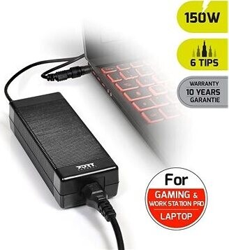 PORT CONNECT univerzálny napájací adaptér k notebooku, 150 W, 6× konektor