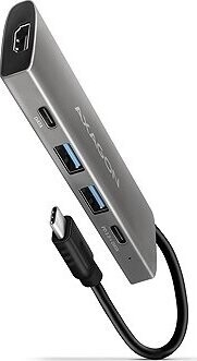 AXAGON HMC-5G21 5-in-1 Hub, USB-C 10 Gbps, 2× USB-A, 2× USB-C, HDMI 4k/30 Hz, PD 60 W, USB-C cable 13 cm