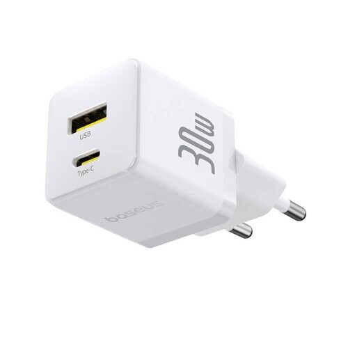 Baseus Palm Fast Nabíječka USB-A + USB-C 30W White
