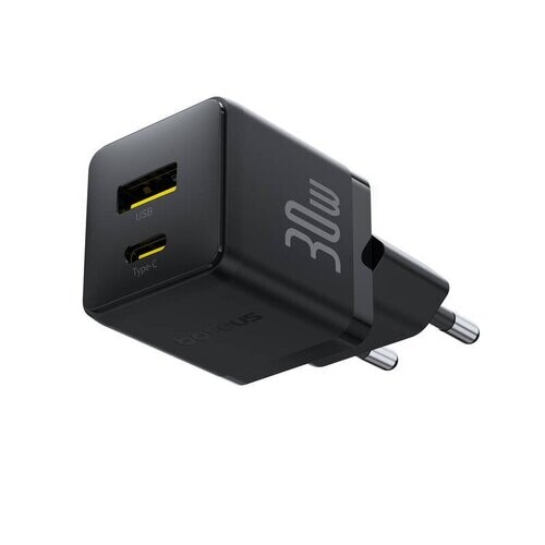 Baseus Palm Fast Nabíječka USB-A + USB-C 30W Black