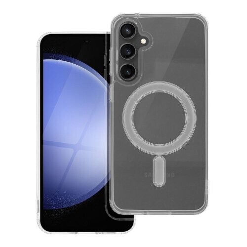 CLEAR MAG COVER case compatible with MagSafe for SAMSUNG S23 FE transparent