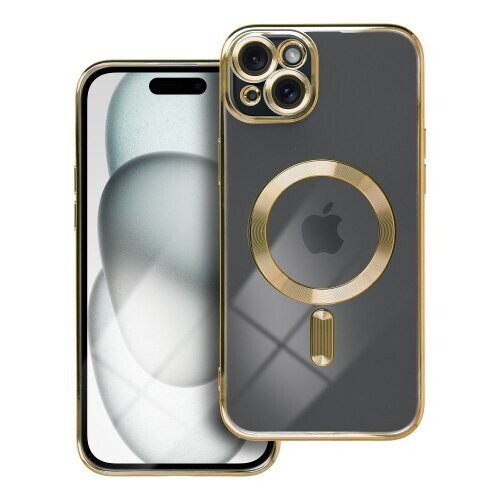 ELECTRO MAG COVER case compatible with MagSafe for IPHONE 15 Plus gold