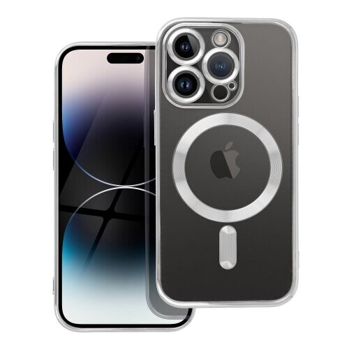 ELECTRO MAG COVER case compatible with MagSafe for IPHONE 14 Pro silver