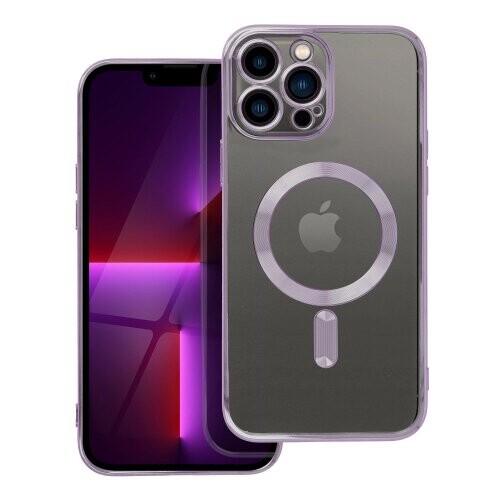 ELECTRO MAG COVER case compatible with MagSafe for IPHONE 13 Pro Max deep purple
