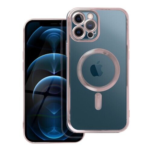 ELECTRO MAG COVER case compatible with MagSafe for IPHONE 12 Pro Max rose gold