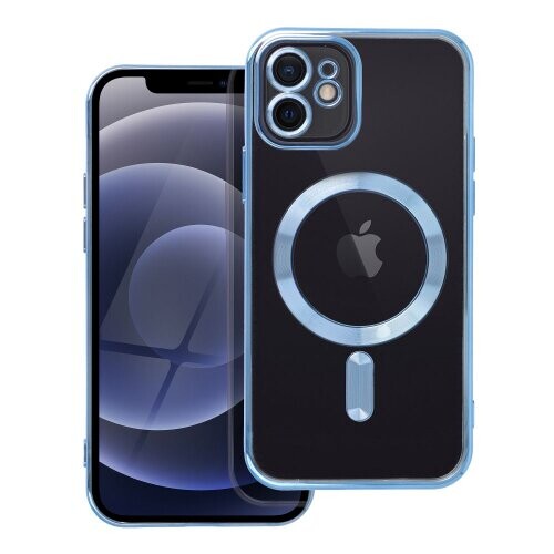 ELECTRO MAG COVER case compatible with MagSafe for IPHONE 12 blue