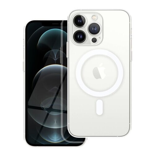 CLEAR MAG COVER case with camera protection compatible with MagSafe for IPHONE 12 Pro transparent