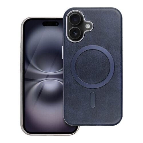 GENTLEMAN MAG COVER Case compatible with MagSafe for IPHONE 16 navy blue
