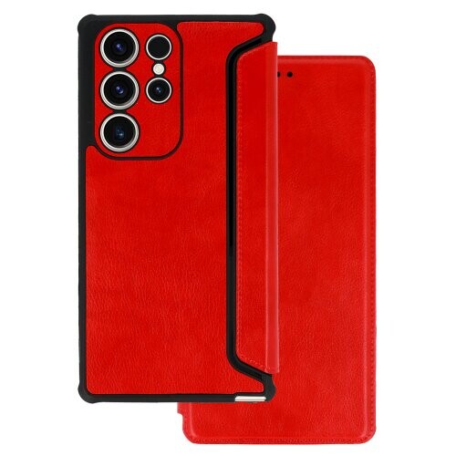 Puzdro Razor Leather Book Samsung Galaxy A22 5G - červené
