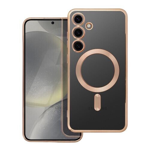 ELECTRO MAG COVER case compatible with MagSafe for SAMSUNG S24 Plus gold