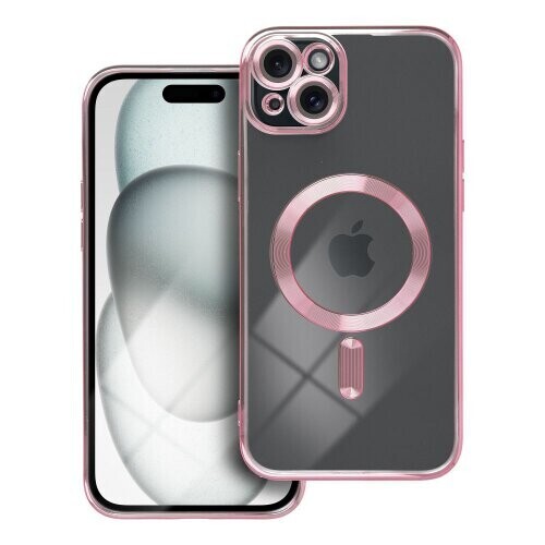 ELECTRO MAG COVER case compatible with MagSafe for IPHONE 15 Plus rose gold