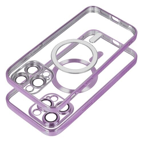 ELECTRO MAG COVER case compatible with MagSafe for IPHONE SE 2025 deep purple