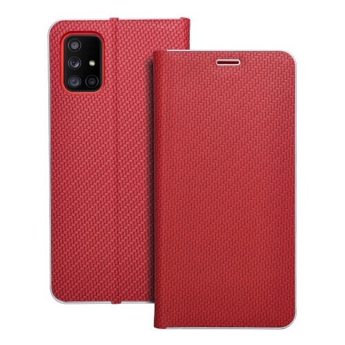LUNA Book Carbon for SAMSUNG A71 red