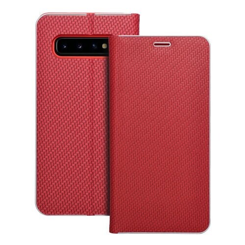 LUNA Book Carbon for SAMSUNG S10 red