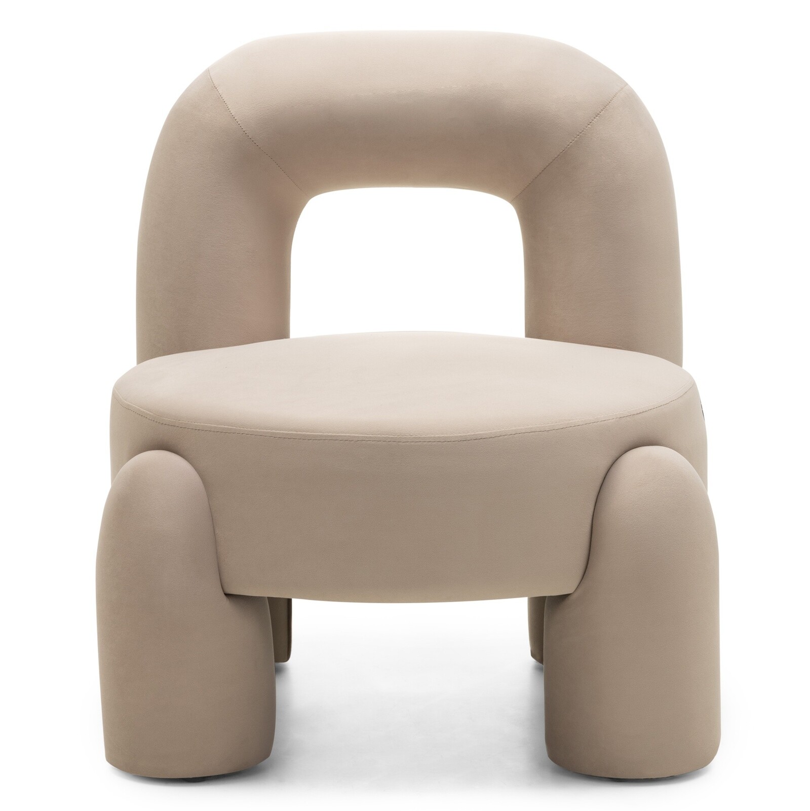 Designové křeslo Vasto samet/béžové