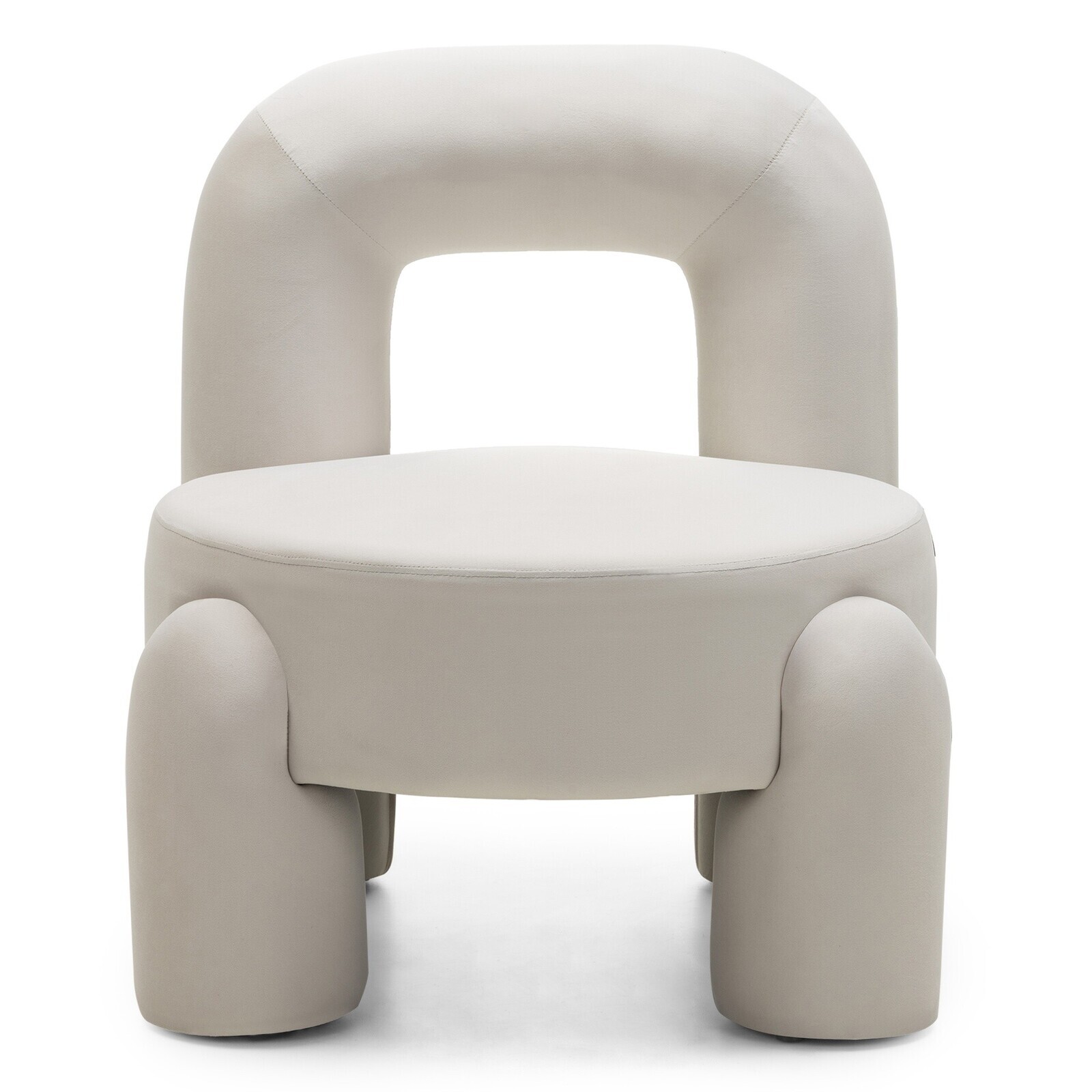 Designové křeslo Vasto samet/krémové