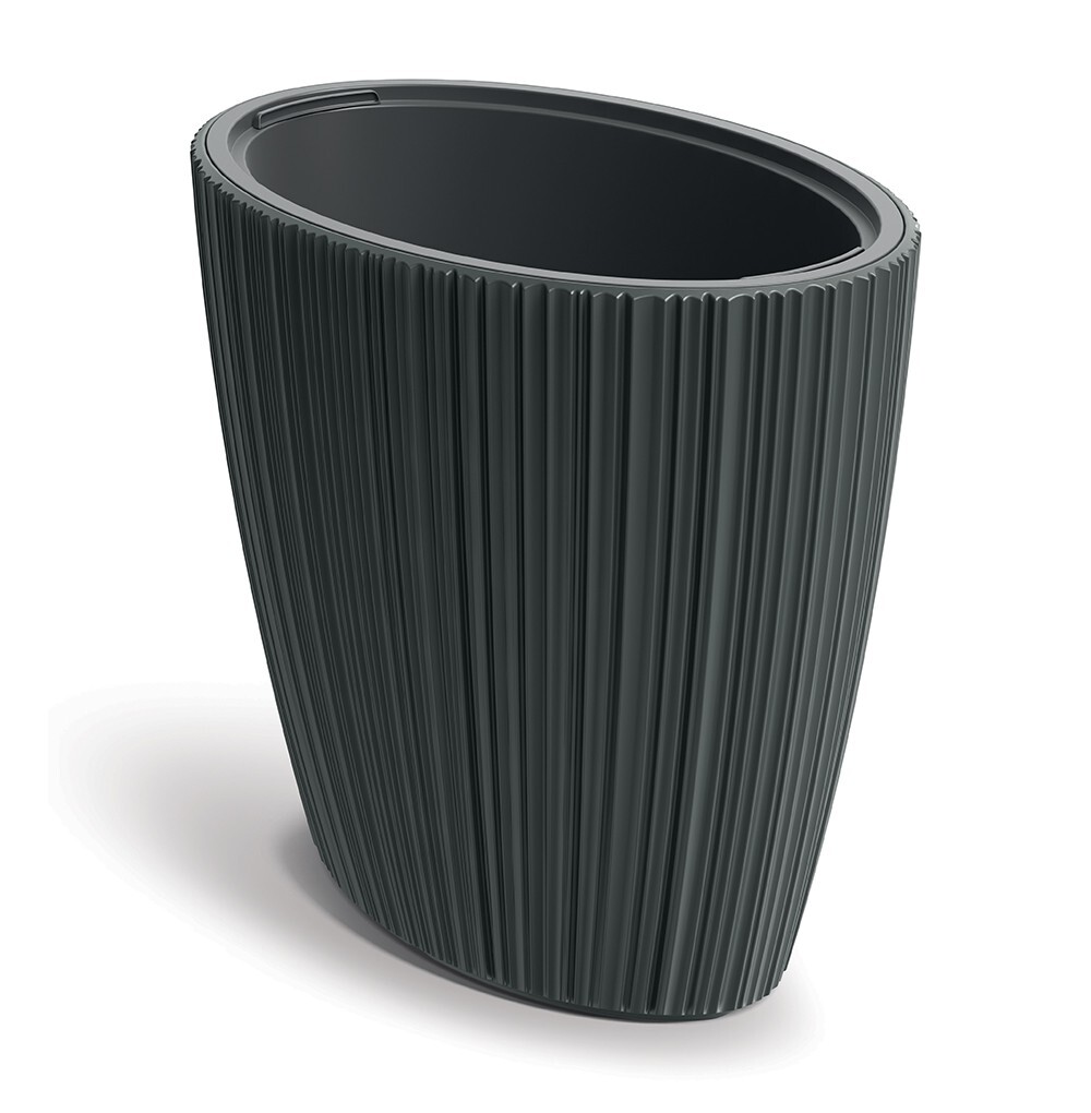 Květináč Oros 59,5 cm tmavě šedý