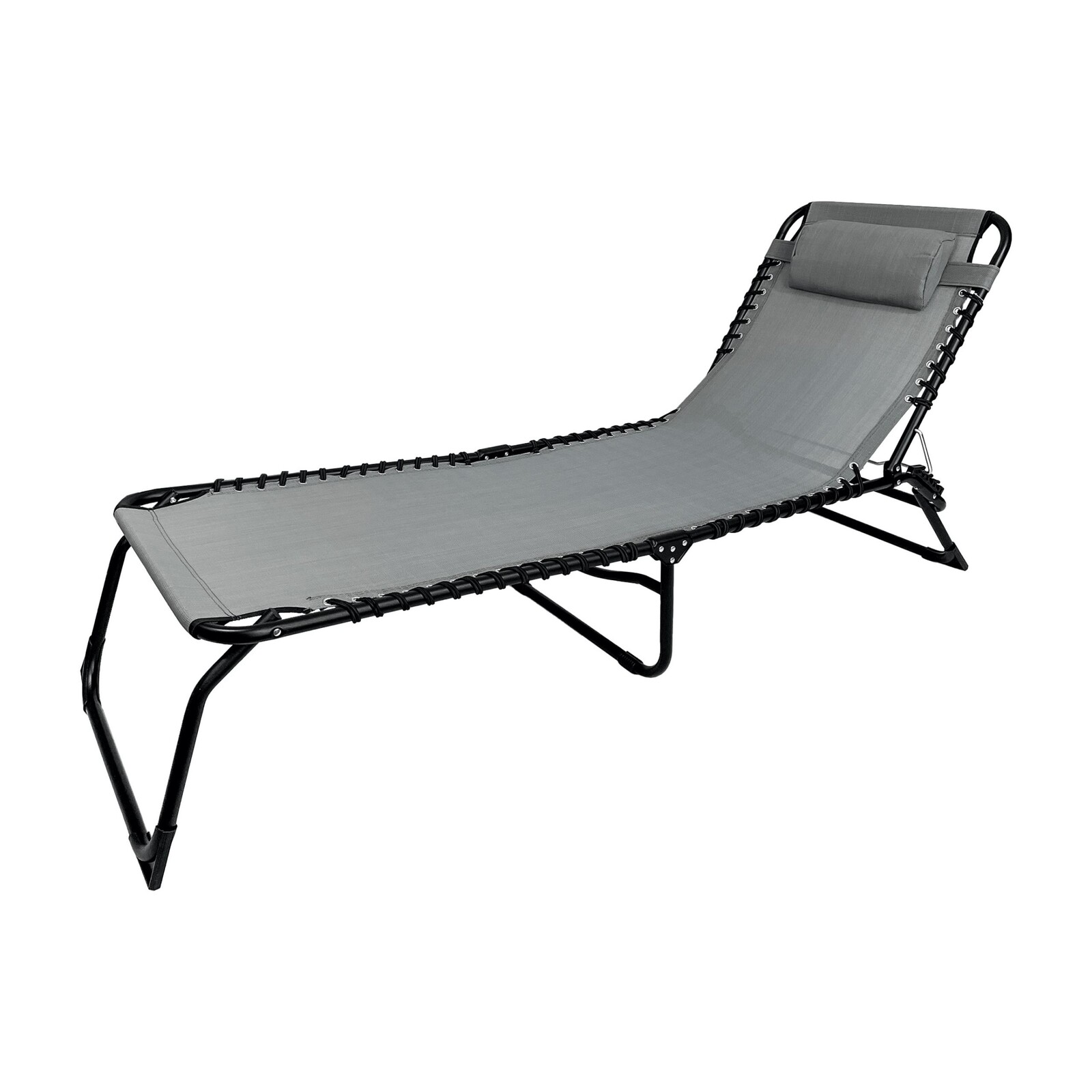 Skládací zahradní lehátko Relax šedé