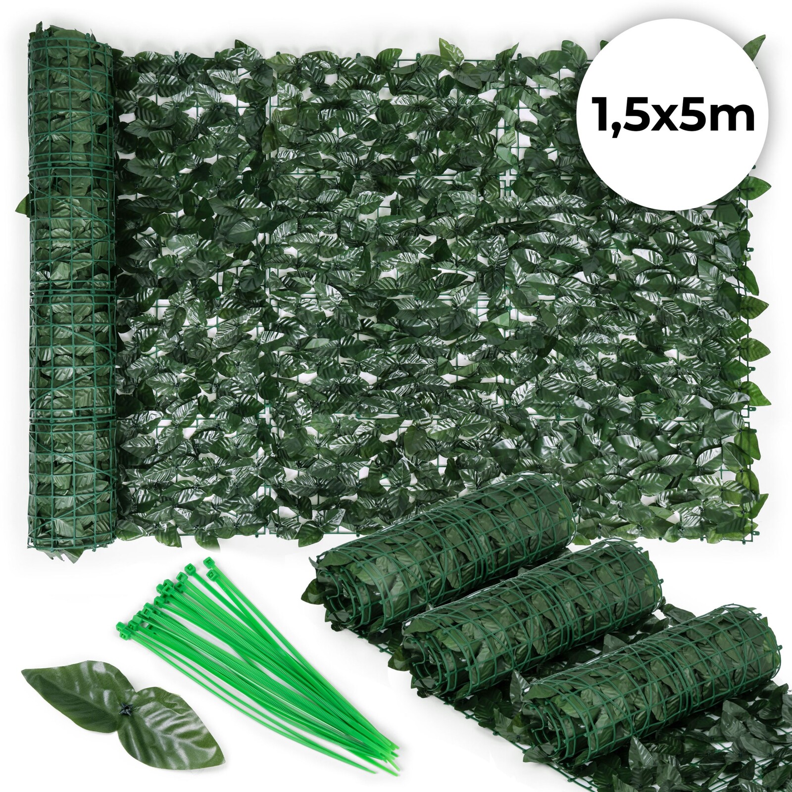 Umělá zahradní zástěna GREENY 500x150 cm zelená