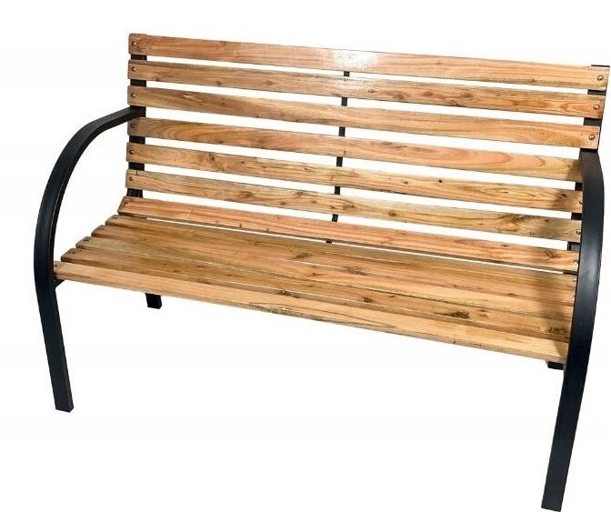 Zahradní lavička Fugra 122 cm hnědá/černá