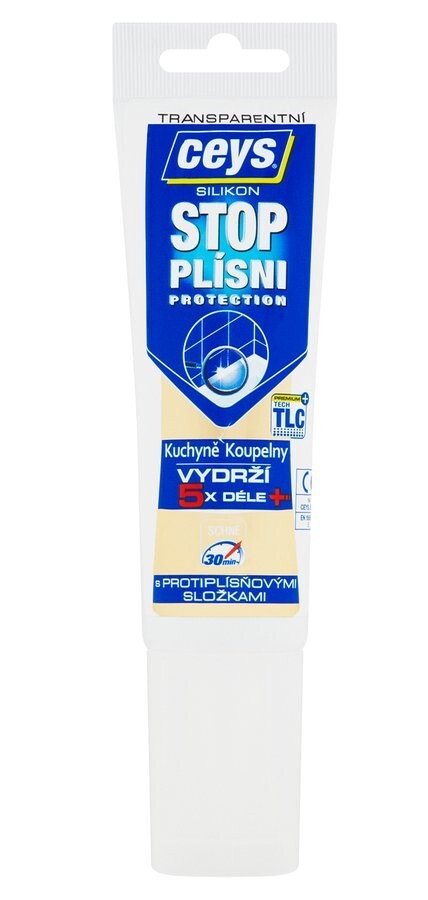 SAPHO - STOP PLÍSNI, sanitární silikon, 125ml, transparent 42505573