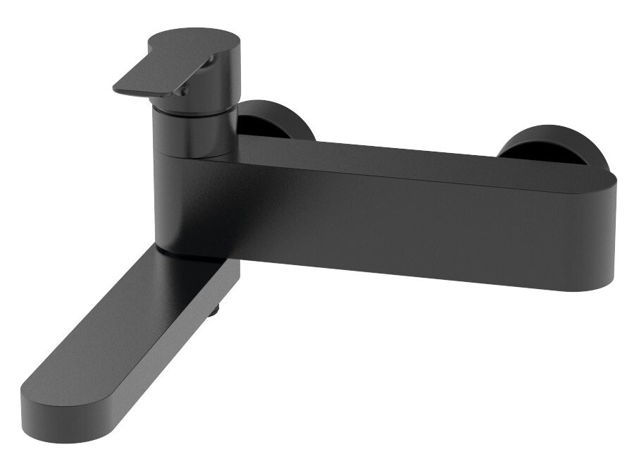 SAPHO - PAX nástěnná vanová baterie, otočné ramínko, černá mat XA101B