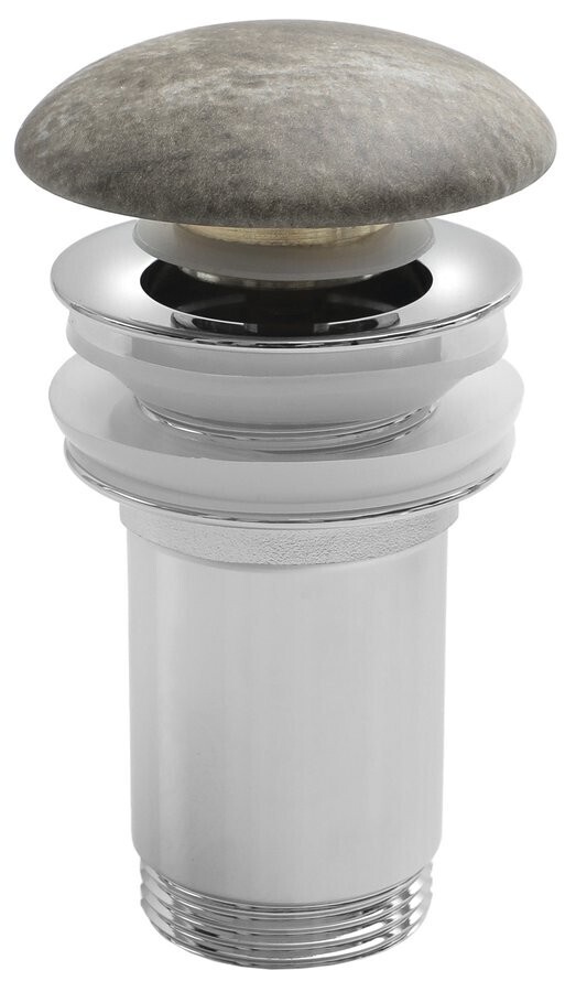 SAPHO - Umyvadlová výpust 5/4“, click-clack, keramická zátka, 10-50, breccia mramor AR900BM