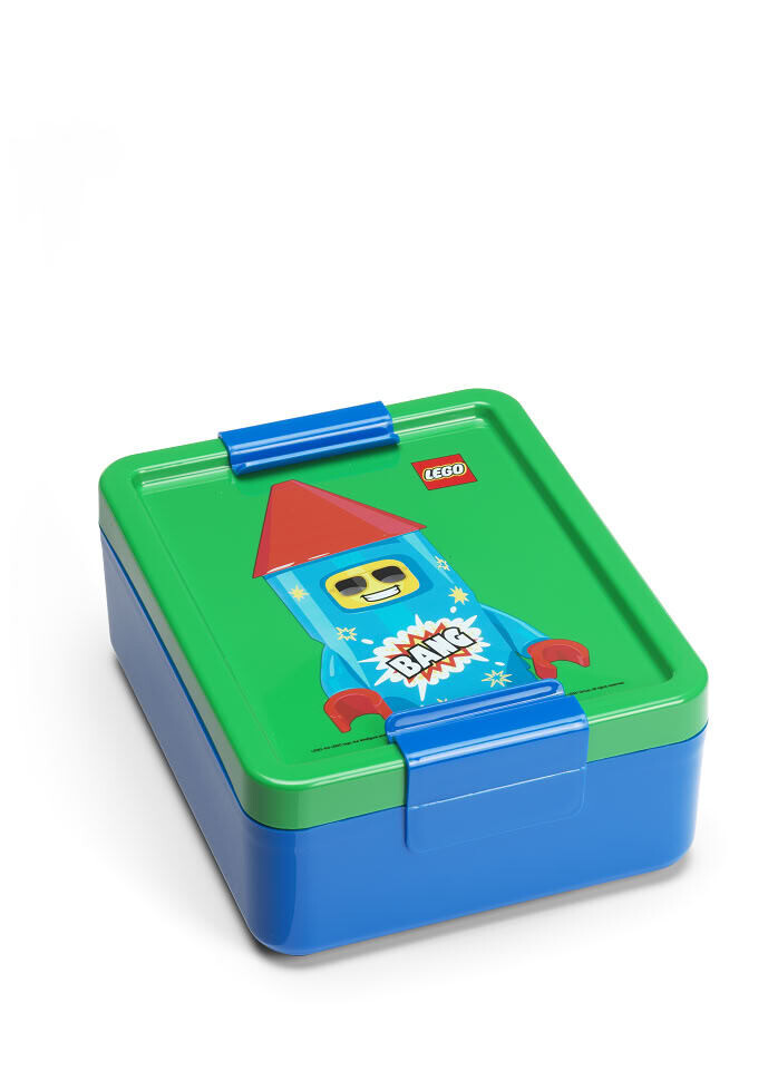 LEGO Rocket box na desiatu - modrá/zelená