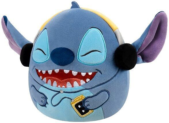 SQUISHMALLOWS Disney Stitch so slúchadlami, 17 cm