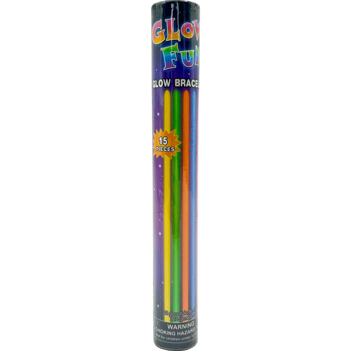 GLUMI Svietiace náramky - 15 ks, veľkosť 20 cm