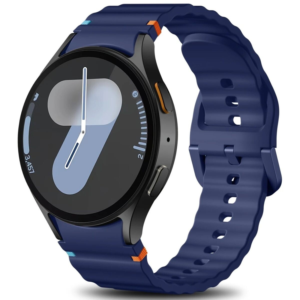 Silikónový remienok pre Samsung Galaxy watch 7 - Tmavomodrý