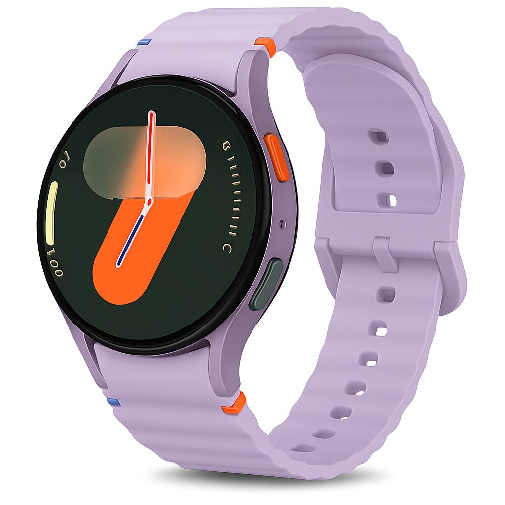 Silikónový remienok pre Samsung Galaxy watch 7 - Fialový