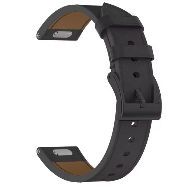 eses Kožený remienok - Čierna, 20 mm