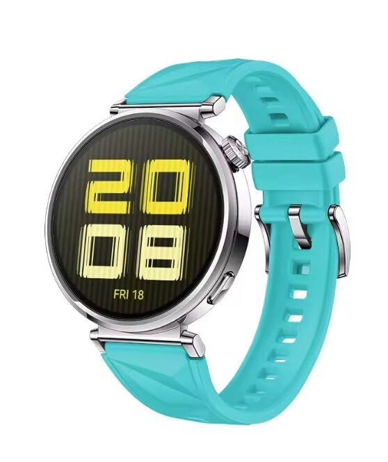 Silikónový štruktúrovaný remienok pre Huawei GT 5 – Mäta