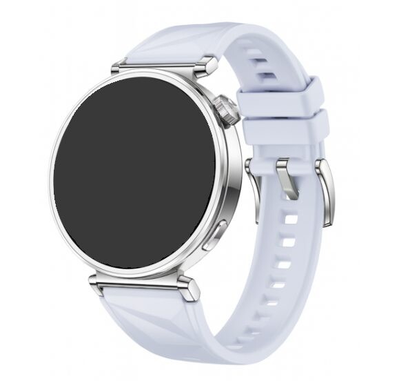 Silikónový štruktúrovaný remienok pre Huawei GT 5 – Modrosivý