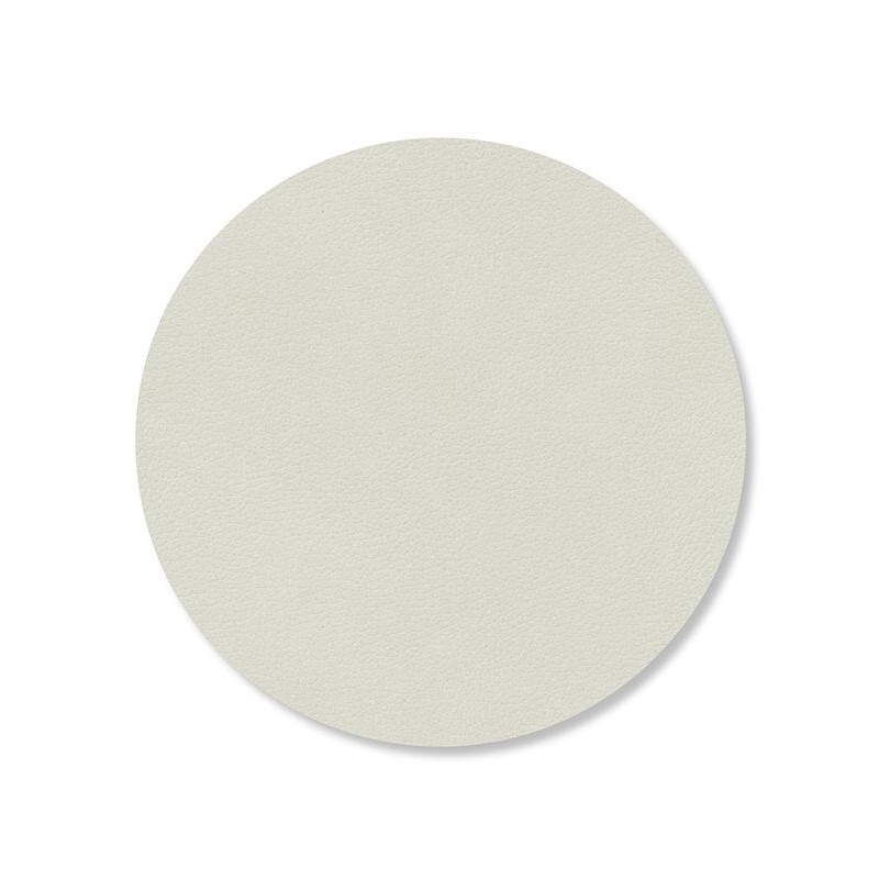 Podtácka CIRCLE NUPO 10 cm, ľanové, koža, LIND DNA