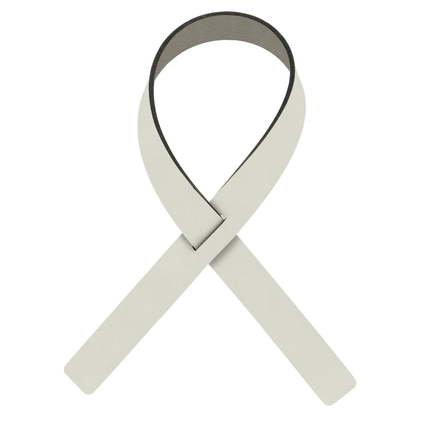 Krúžok na obrúsky FOLD NUPO 30 cm, sada 4 ks, ľanová / tmavo šedá, koža, LIND DNA