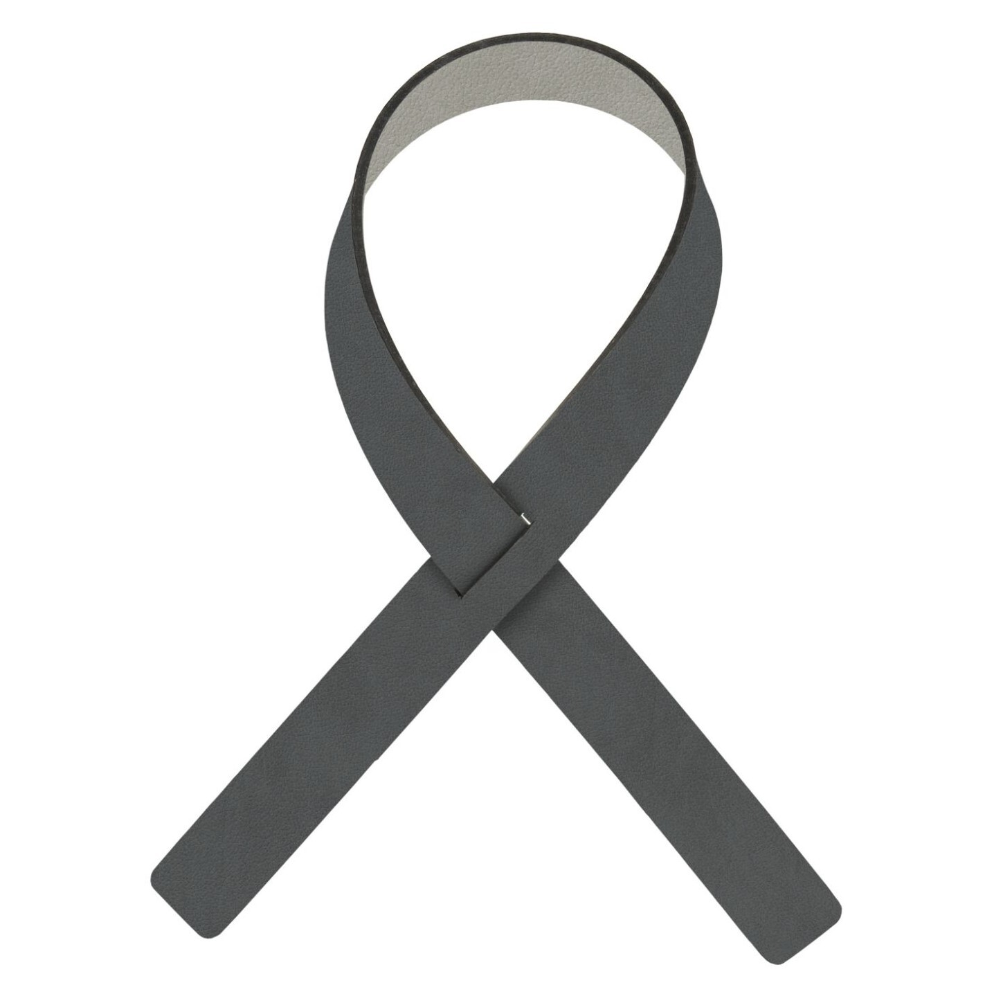 Krúžok na obrúsky FOLD NUPO 30 cm, sada 4 ks, antracitová / svetlo šedá, koža, LIND DNA