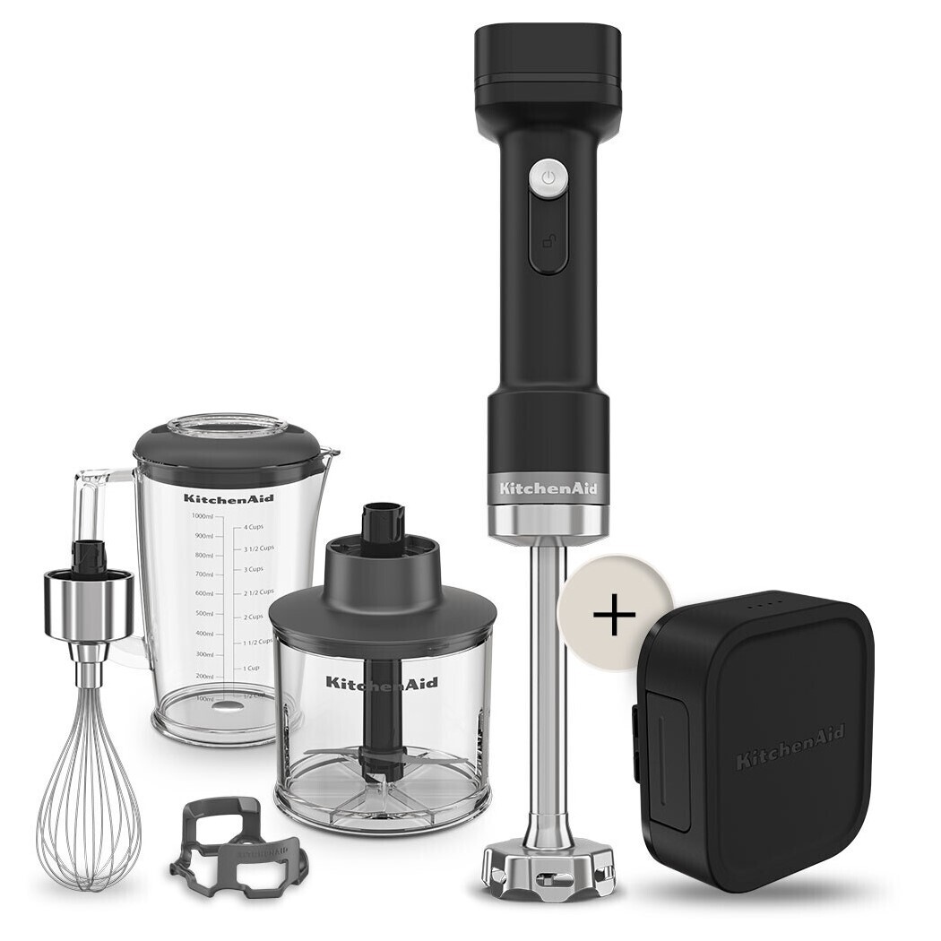 Tyčový mixér 5KHBRV75, bezdrôtový, vrátane batérie, matná čierna, KitchenAid
