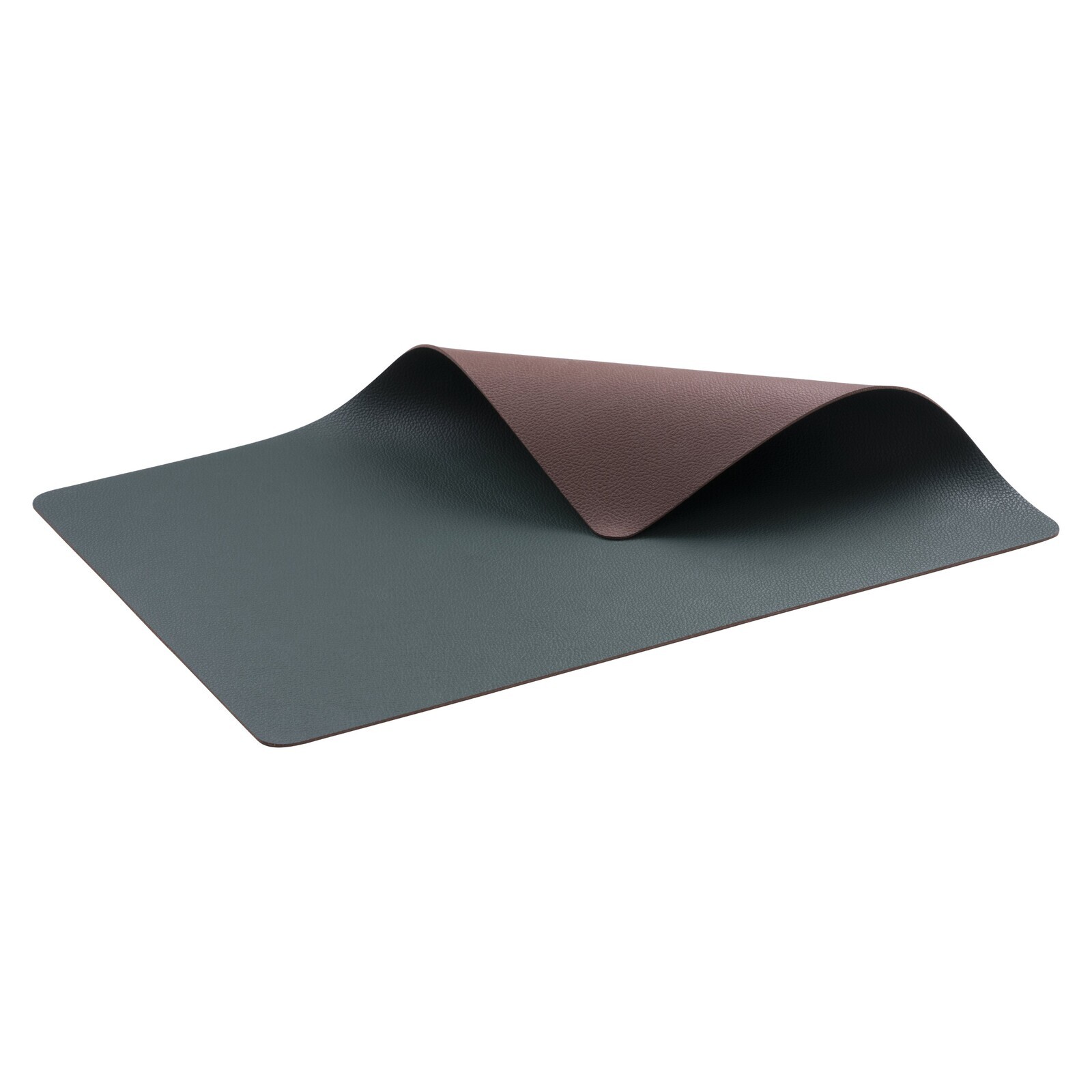 Prestieranie 46 x 33 cm, obojstranné, sada 4 ks, borovicovo zelená / tmavo hnedá, PVC, Bitz