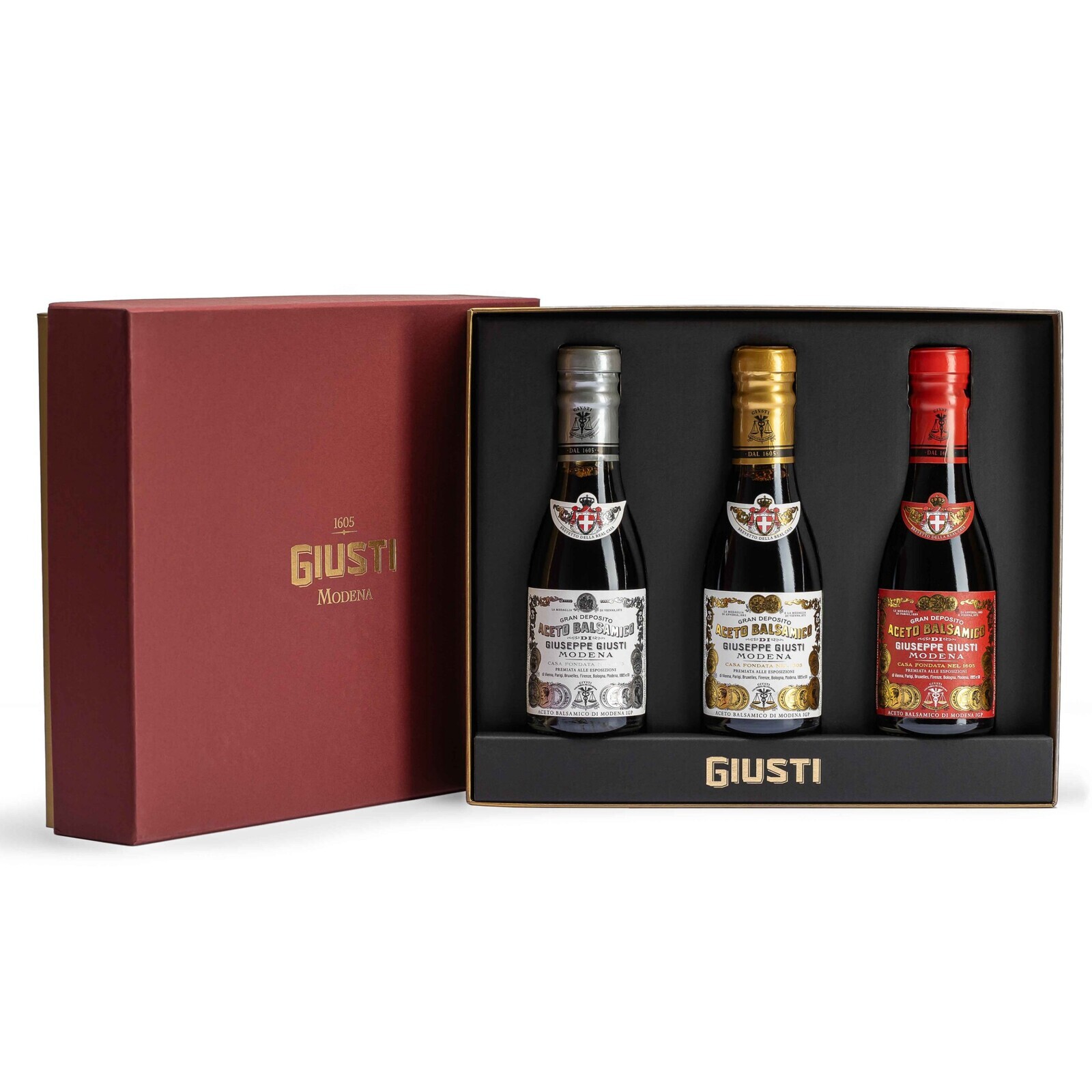 Balzamikový ocot 1 SILVER MEDAL & 2 & 3 GOLD MEDALS 3 x 100 ml, Giusti