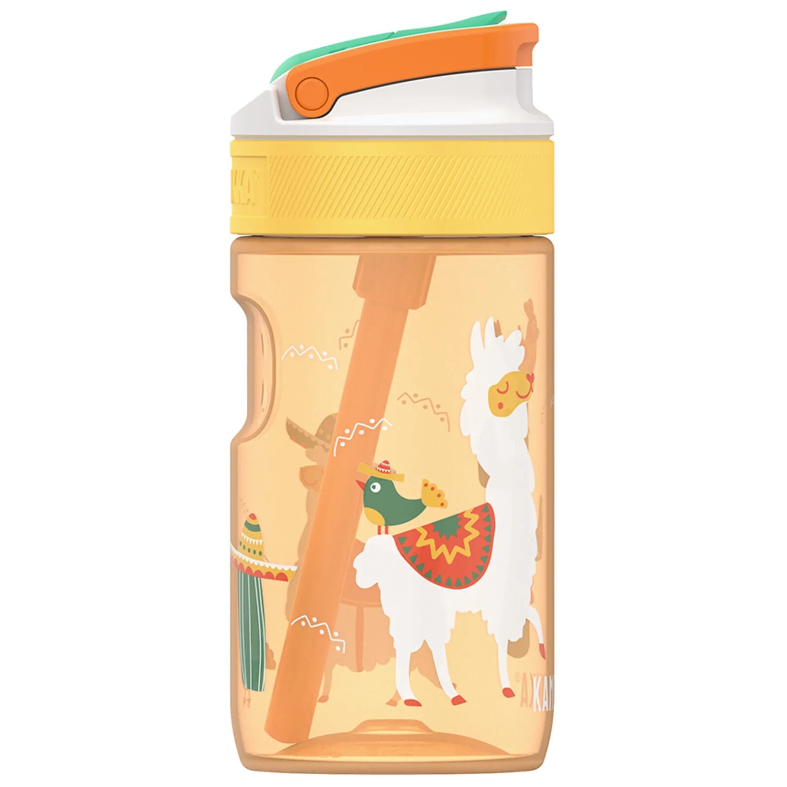 Fľaša na vodu detská LAGOON 400 ml, mexická parade, tritán, Kambukka