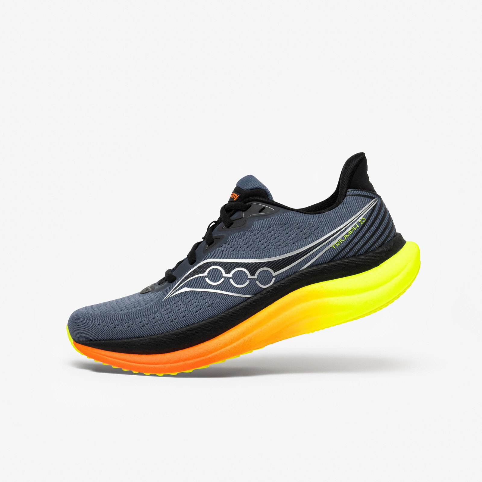SAUCONY Triumph 23 pánska bežecká obuv sivo-oranžovo-žltá