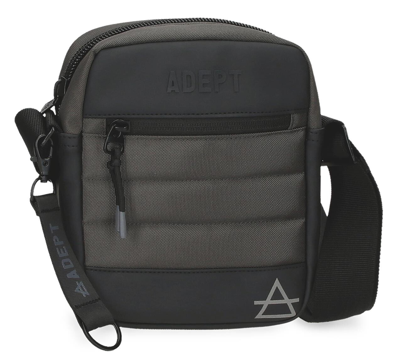 Pánska crossbody taška Adept Dmas - sivá 19,5 cm